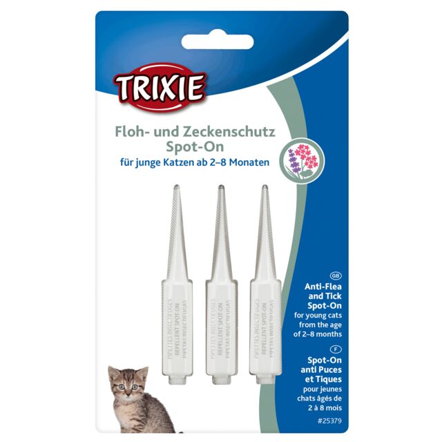Спот-он защита срещу бълхи и кърлежи - Mалки котки от 2-8 месеца.