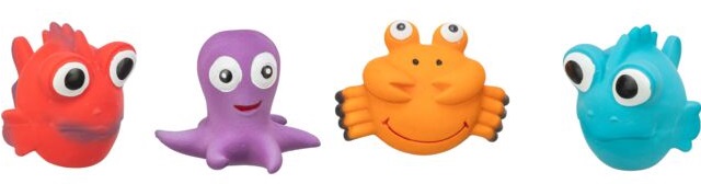 Играчка за кучета морски животни 9 - 12см.