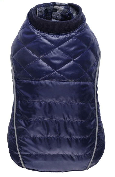 PADDED JACKET DOG BLUE 40см.