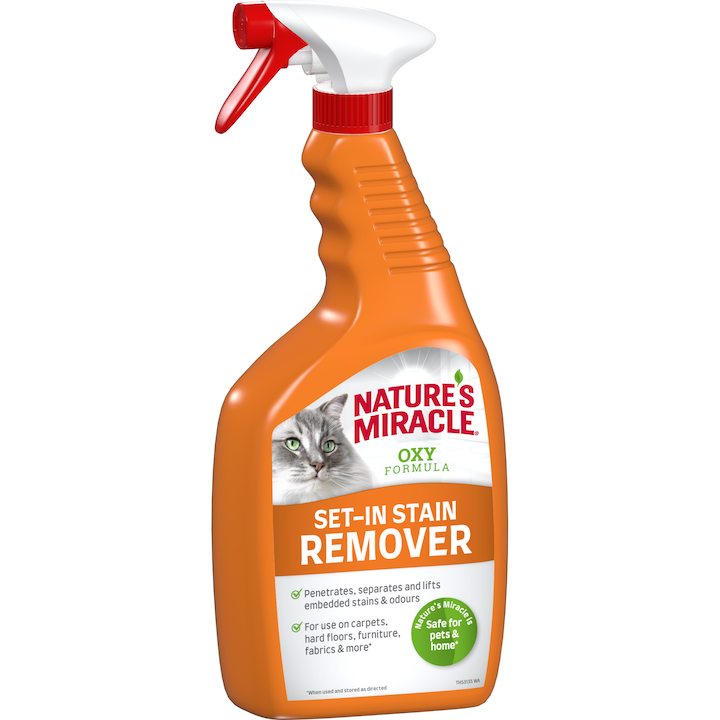 Препарат за премахване на петна и миризми Nature's Miracle SET-IN OXY S&O REM CAT, 709 мл