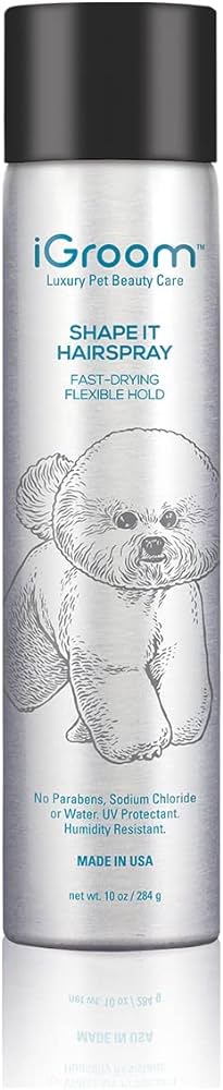 Shape It Aerosol Dog Hairspray - Завършващ спрей/лак за фиксация без лепнене. 296мл.
