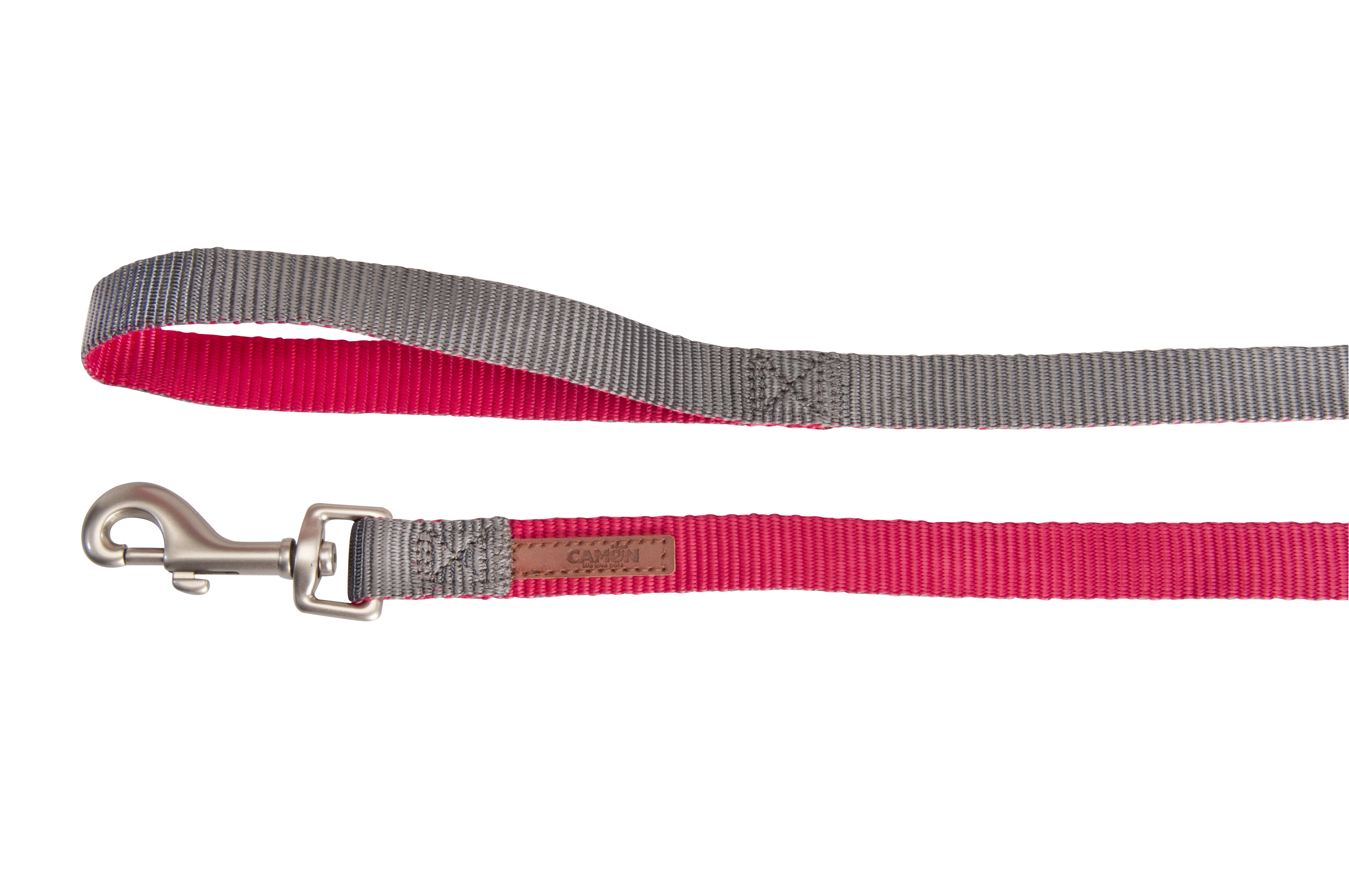 Повод DOUBLEPREMIUM PINK/GREY 10/1200mm